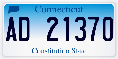 CT license plate AD21370