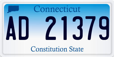 CT license plate AD21379