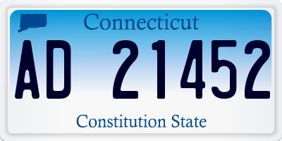 CT license plate AD21452
