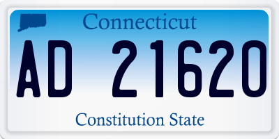 CT license plate AD21620