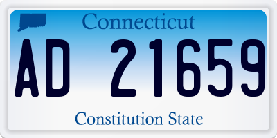 CT license plate AD21659