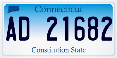 CT license plate AD21682