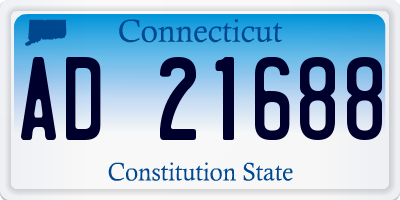 CT license plate AD21688