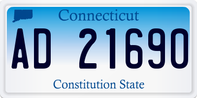 CT license plate AD21690