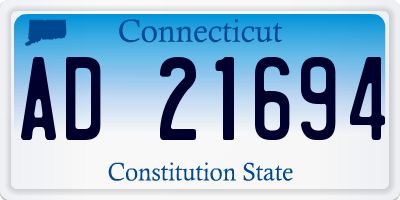 CT license plate AD21694