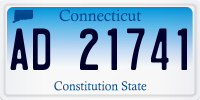 CT license plate AD21741