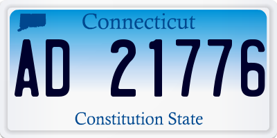 CT license plate AD21776