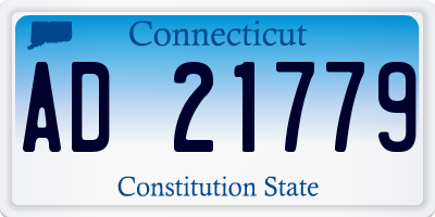 CT license plate AD21779