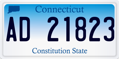 CT license plate AD21823