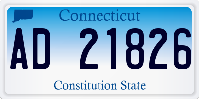 CT license plate AD21826