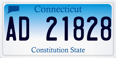 CT license plate AD21828