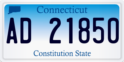 CT license plate AD21850