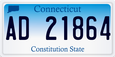 CT license plate AD21864
