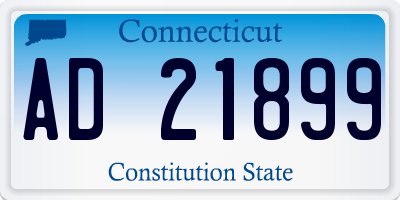 CT license plate AD21899