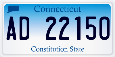 CT license plate AD22150