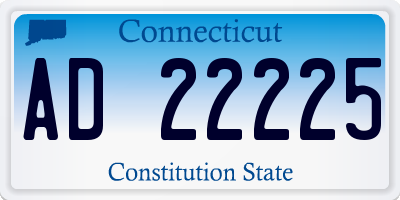 CT license plate AD22225