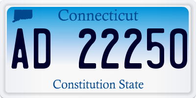 CT license plate AD22250