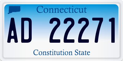 CT license plate AD22271