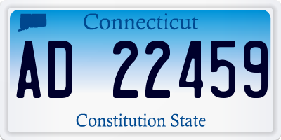 CT license plate AD22459