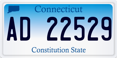 CT license plate AD22529