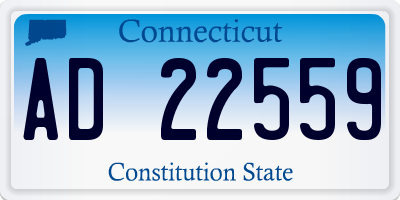 CT license plate AD22559