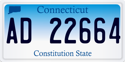 CT license plate AD22664