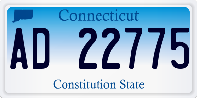 CT license plate AD22775