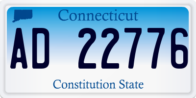 CT license plate AD22776
