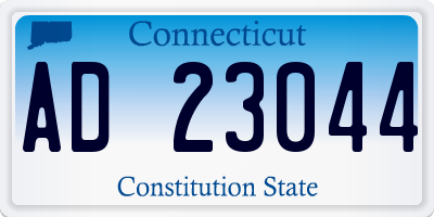CT license plate AD23044