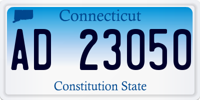 CT license plate AD23050