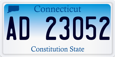 CT license plate AD23052