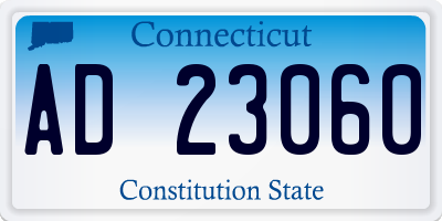 CT license plate AD23060