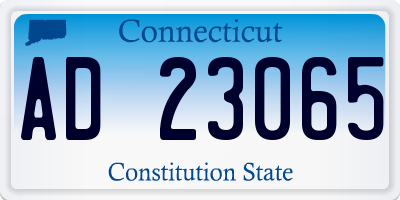 CT license plate AD23065