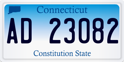 CT license plate AD23082