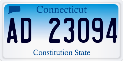 CT license plate AD23094