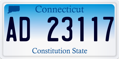 CT license plate AD23117