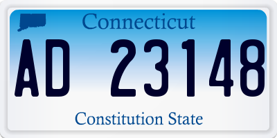 CT license plate AD23148