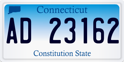 CT license plate AD23162