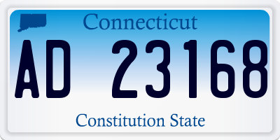 CT license plate AD23168