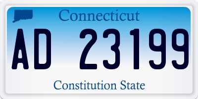 CT license plate AD23199