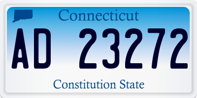 CT license plate AD23272