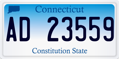 CT license plate AD23559