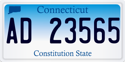 CT license plate AD23565
