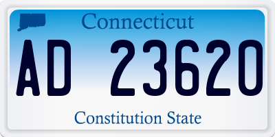CT license plate AD23620