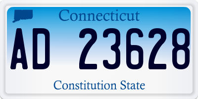 CT license plate AD23628