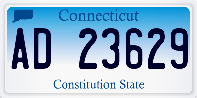 CT license plate AD23629