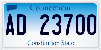 CT license plate AD23700