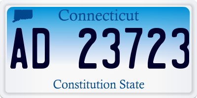 CT license plate AD23723