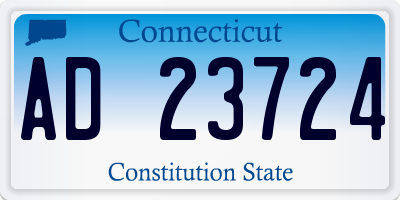 CT license plate AD23724