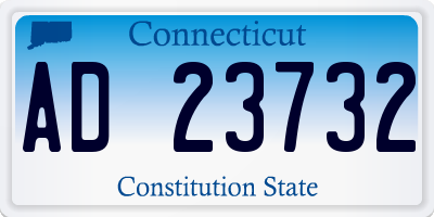 CT license plate AD23732